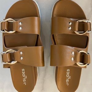 J Slide BAHA Leather Sandal